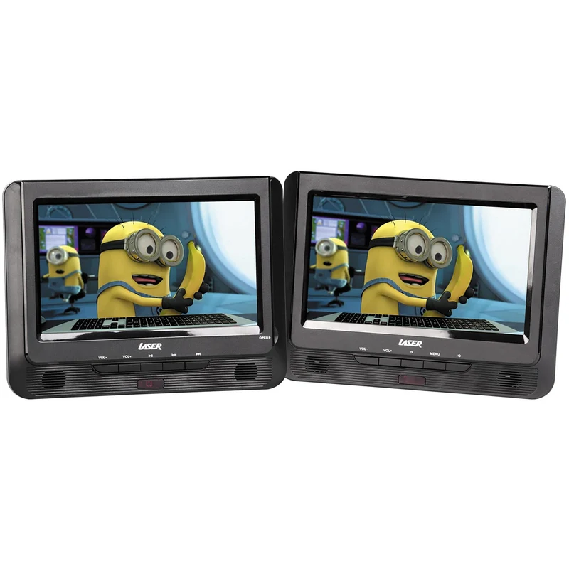 Laser 9" Dual Portable DVD Player