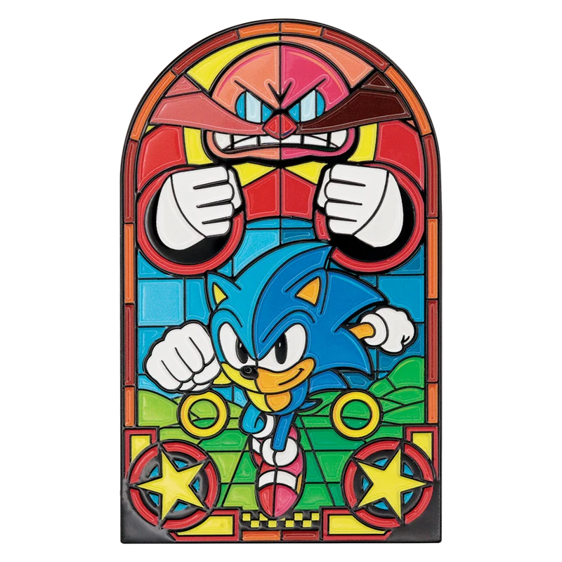 Fanattik Sonic The Hedgehog - Stained Glass Window Style Ingot - Limited Edition