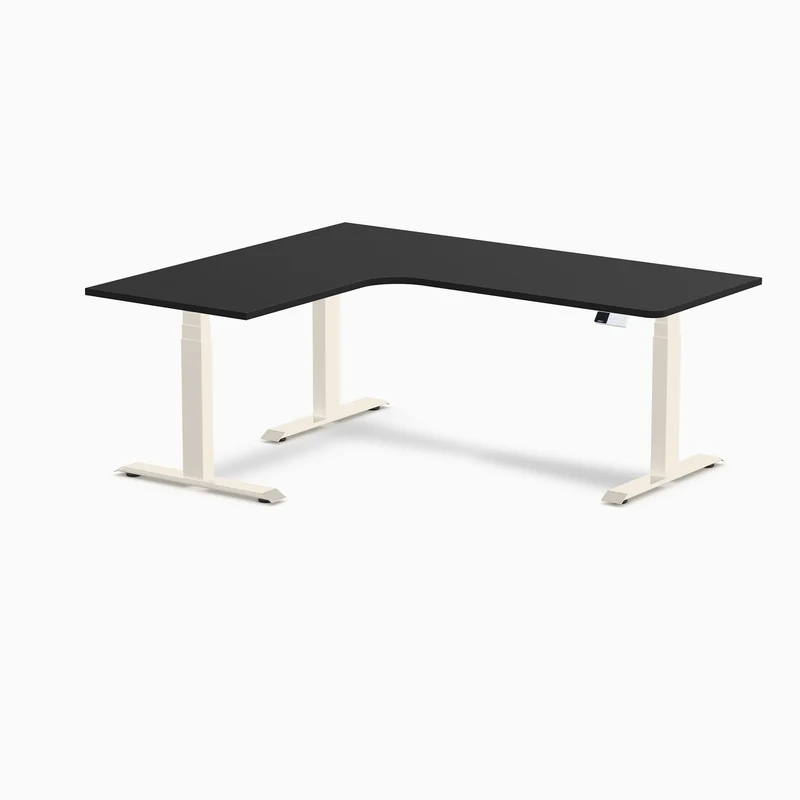 Desky Sigma L-Shape Gaming Desk Left Return 180 cm Wheat Frame