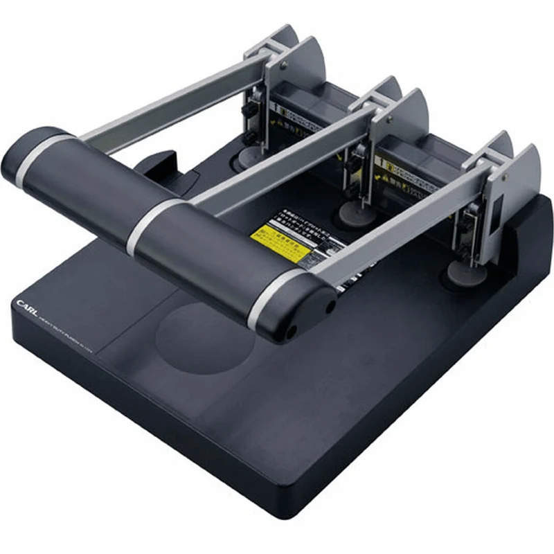 Carl Heavy Duty 3 Hole Punch 145 Sheet Capacity Puncher (Black)