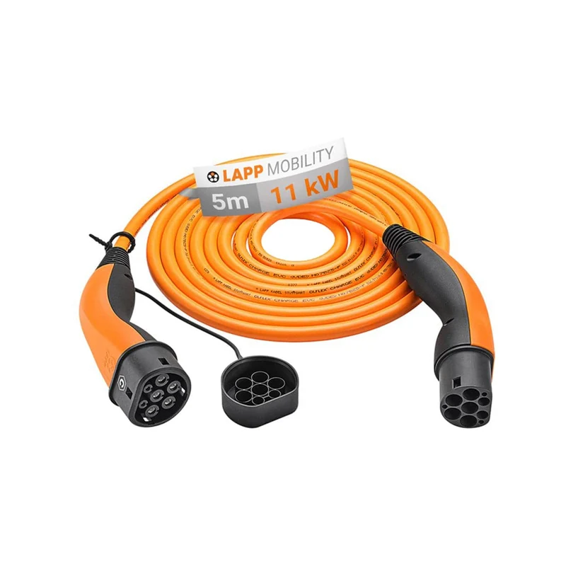 LAPP EV Helix Charge Cable Type 2 (11kW) - 5m - Orange