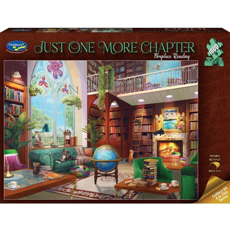 1000pc Just One More Chapter: Fireplace Reading Puzzle