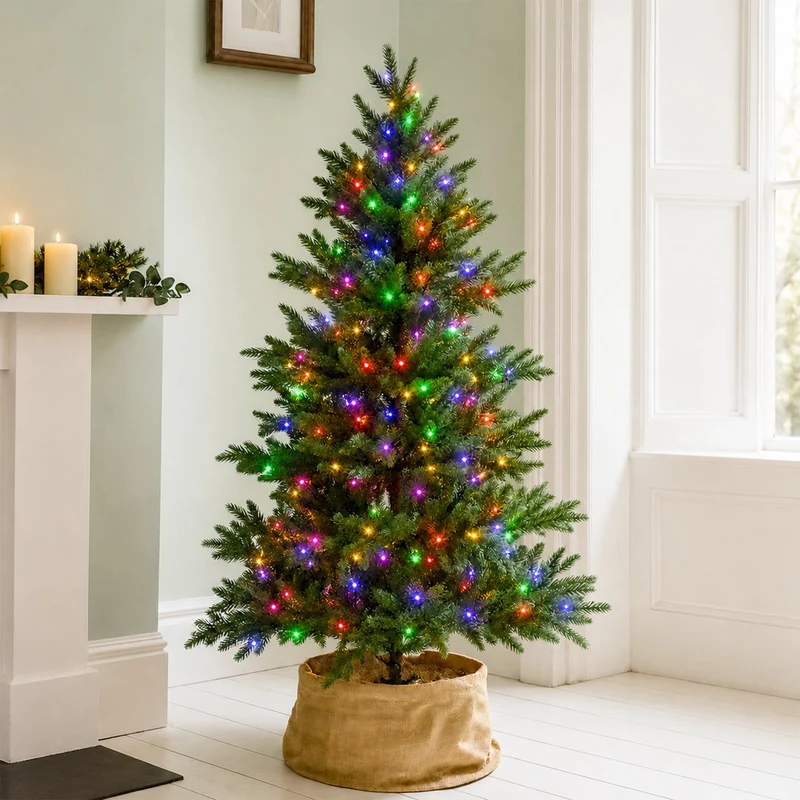 Lexi Lighting 240 LED Fairy Light Chain Clear Cable - Multicolour