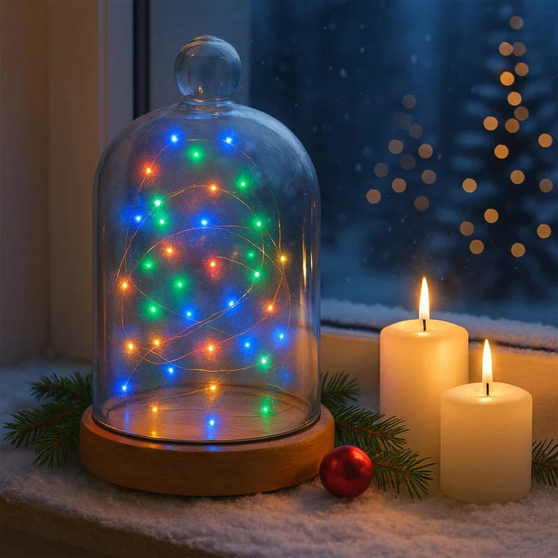 Lexi Lighting Battery Operated 40 Micro LED String Lights with Timer - Multicolour
