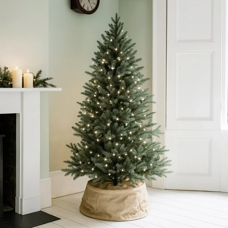 Lexi Lighting 240 LED Fairy Light Chain Dark Green Cable - White