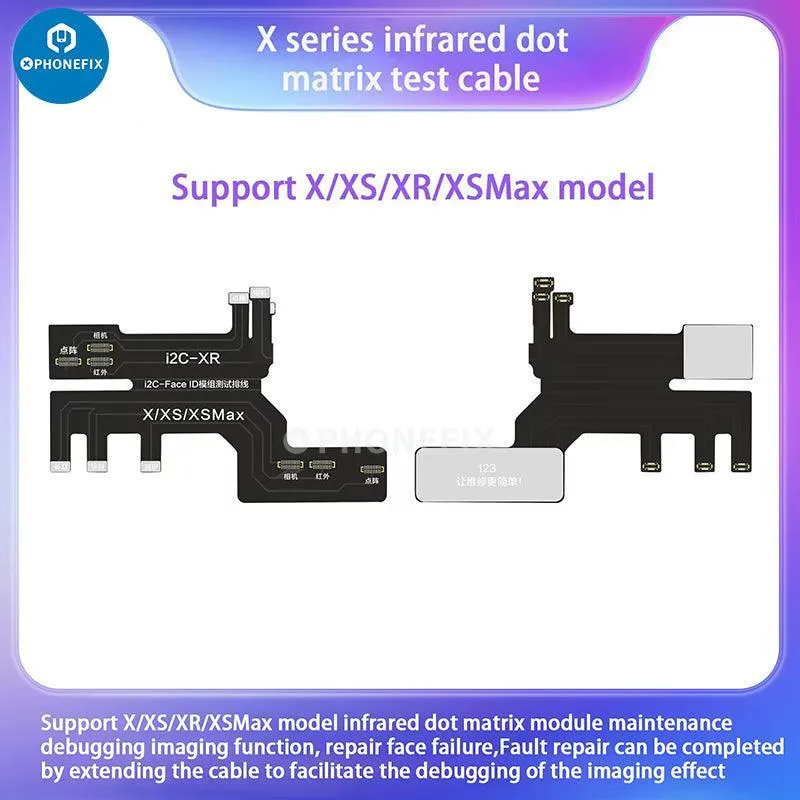 Câble de test matriciel infrarouge I2C pour iPhone X-13 Pro Max