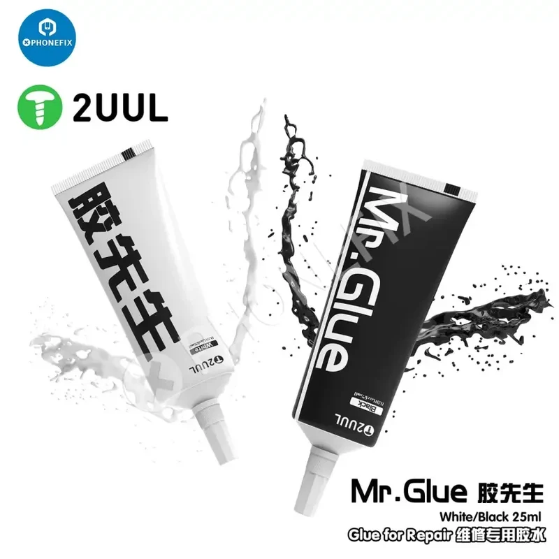 2UUL 25ML Mr Glue pour réparation de coque arrière de téléphone