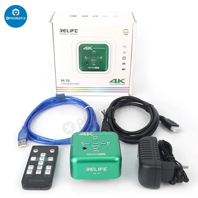 Caméra de microscope électronique industriel Relife M-16 4K 30 ips HDMI