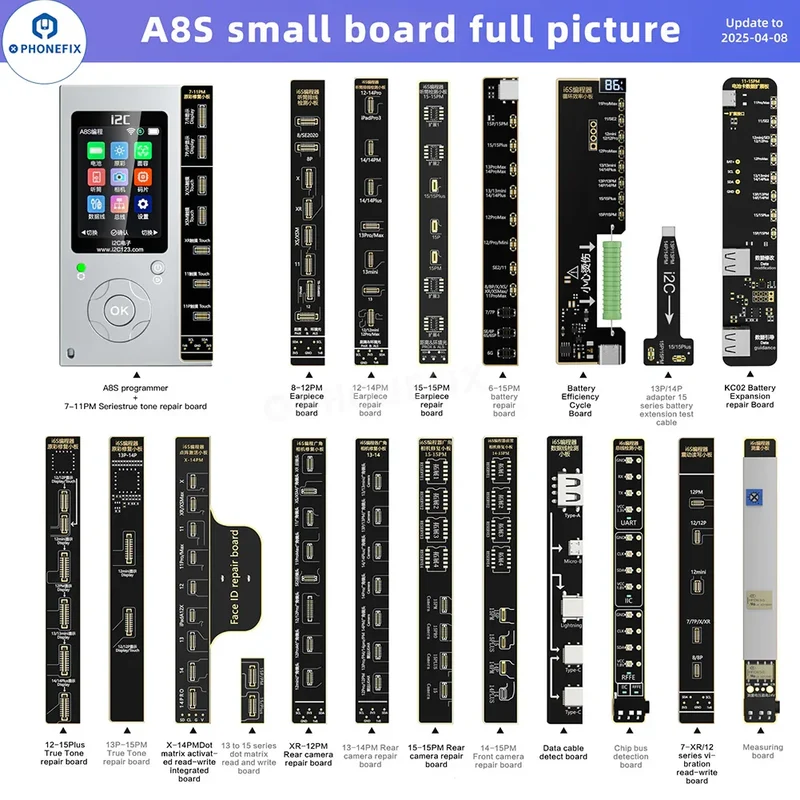Programmeur i2C i6S A8S pour écran iPhone True Tone Face ID Repair
