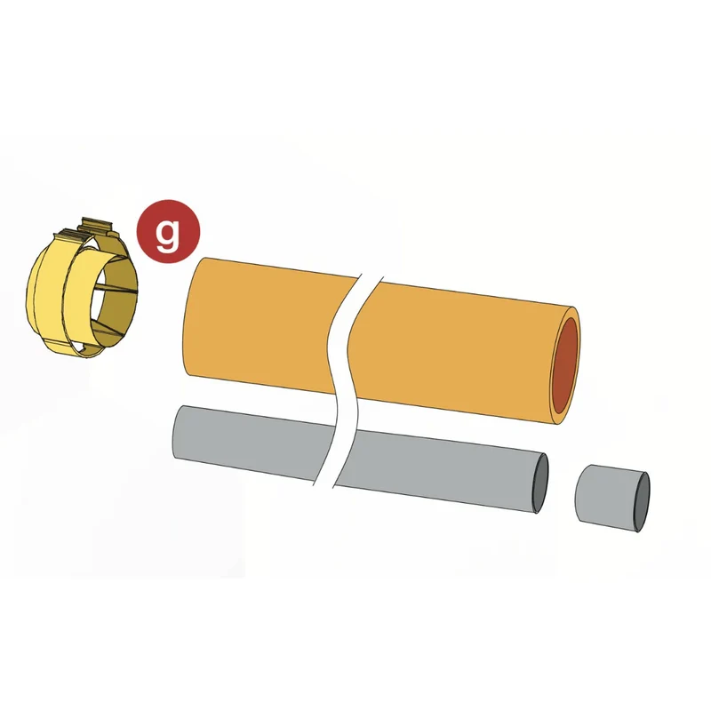 Allonge isolée Ø80/125 - 2 m