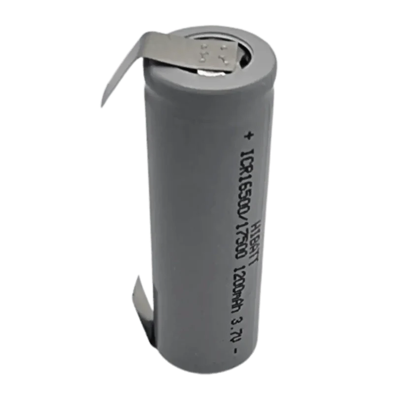 Batterie 3.7V 16500 Li-ion 1200mAh pattes à souder