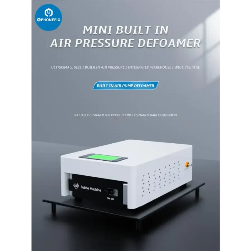 Mini-machine antimousse à air comprimé intégrée TBK 505 pour la rénovation des écrans LCD