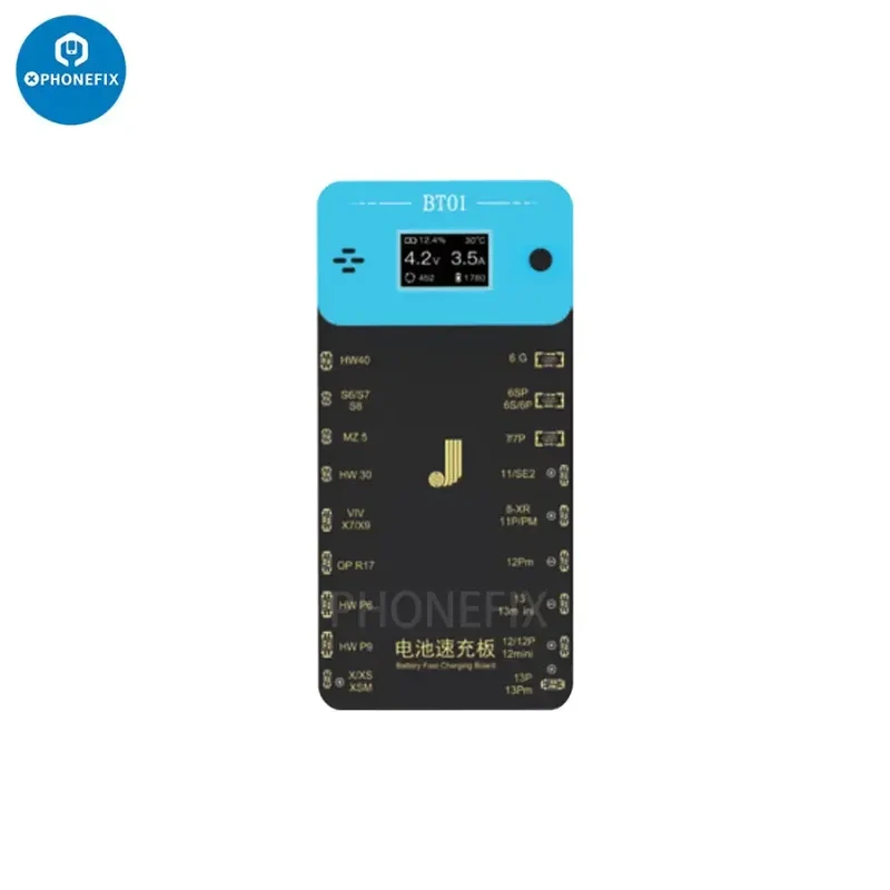 Carte de charge rapide de batterie JCID BT01 avec écran pour iPhone et Android