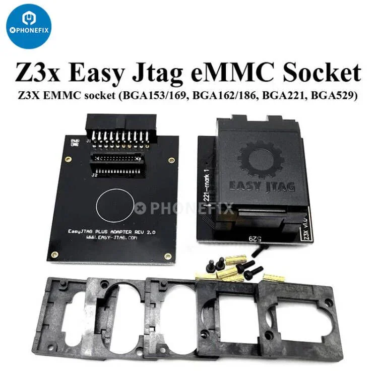 Adaptateur de socket Z3X Easy Jtag Plus Box eMMC UFS BGA254/153/95