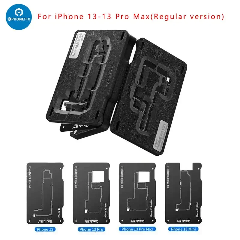 Plateforme de plantation en étain Qianli 4 en 1 pour iPhone 13 Pro Max Mini