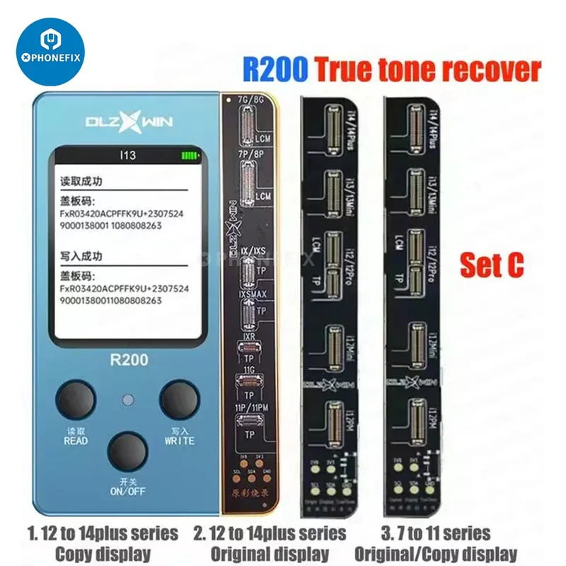 Testeur de récupération True Tone multifonction R200 pour iPhone 8-14 Plus