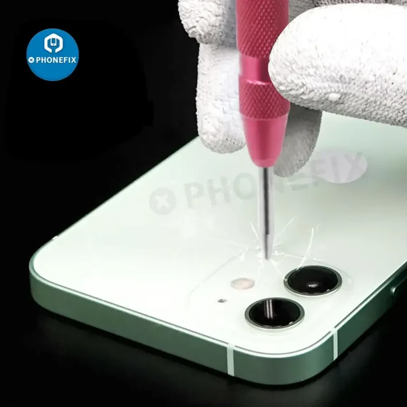 Stylo brise-vitre pour coque arrière d'iPhone, outil de sablage d'objectif d'appareil photo