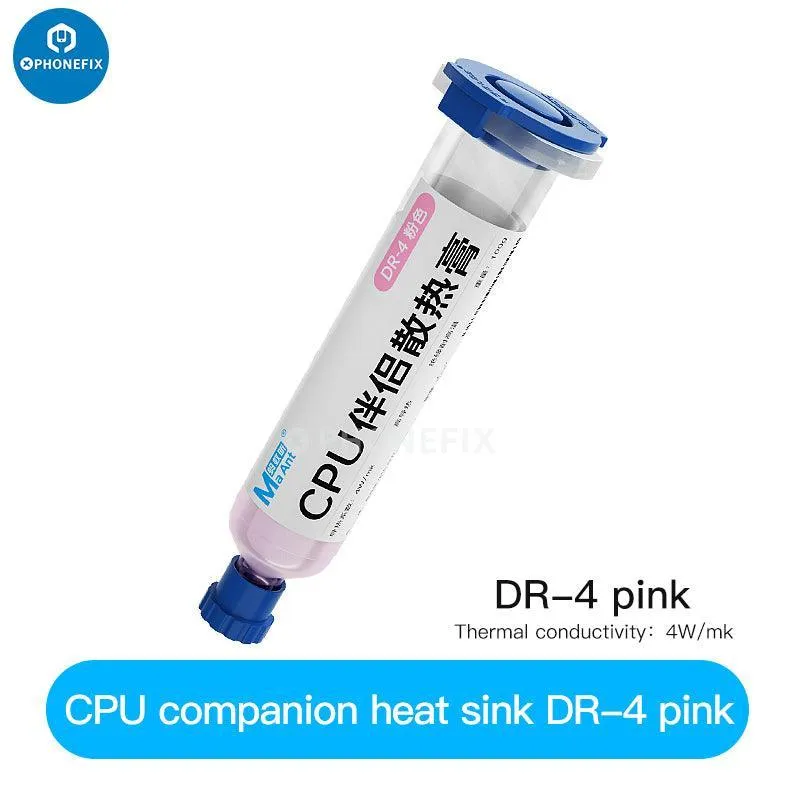 Pâte de graisse silicone thermique, dissipateur thermique, colle conductrice, refroidisseur