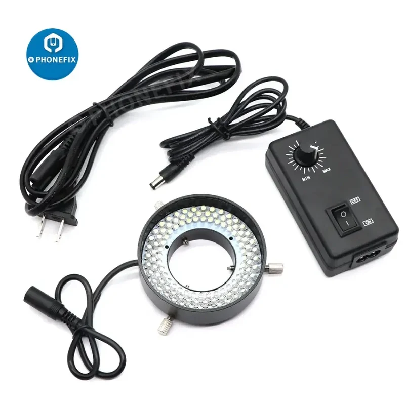 Anneau lumineux multicolore pour microscope à 108 LED de 41 mm