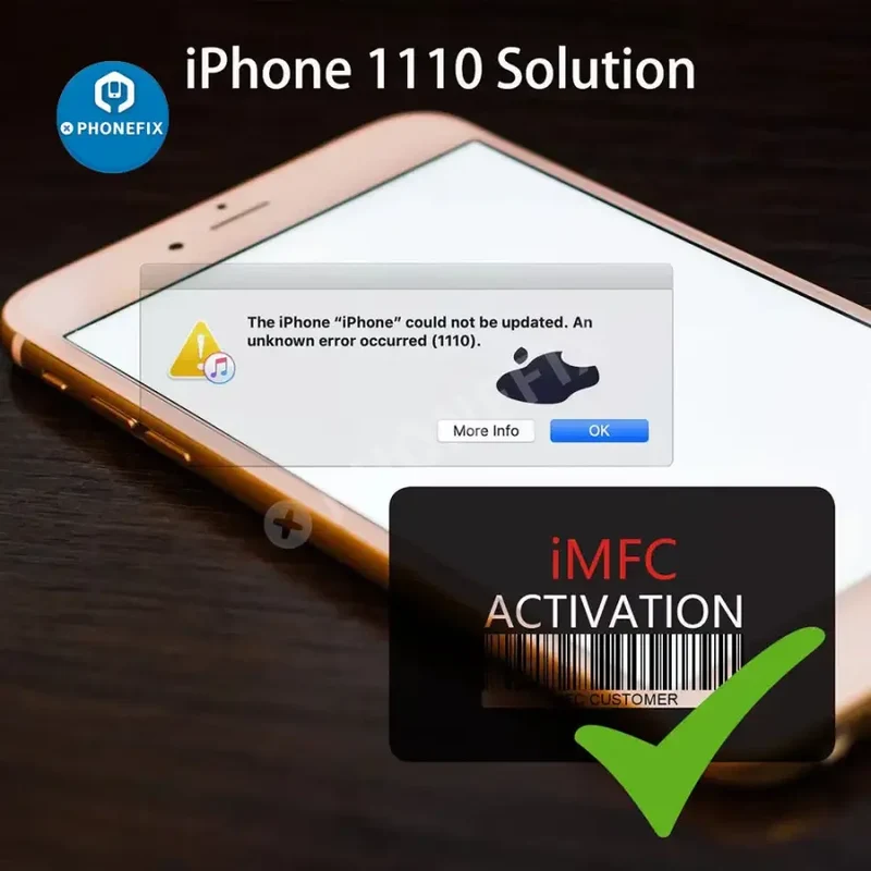 Activation de l'iMFC pour l'erreur iTunes 1110 (réparation Apple blanche)