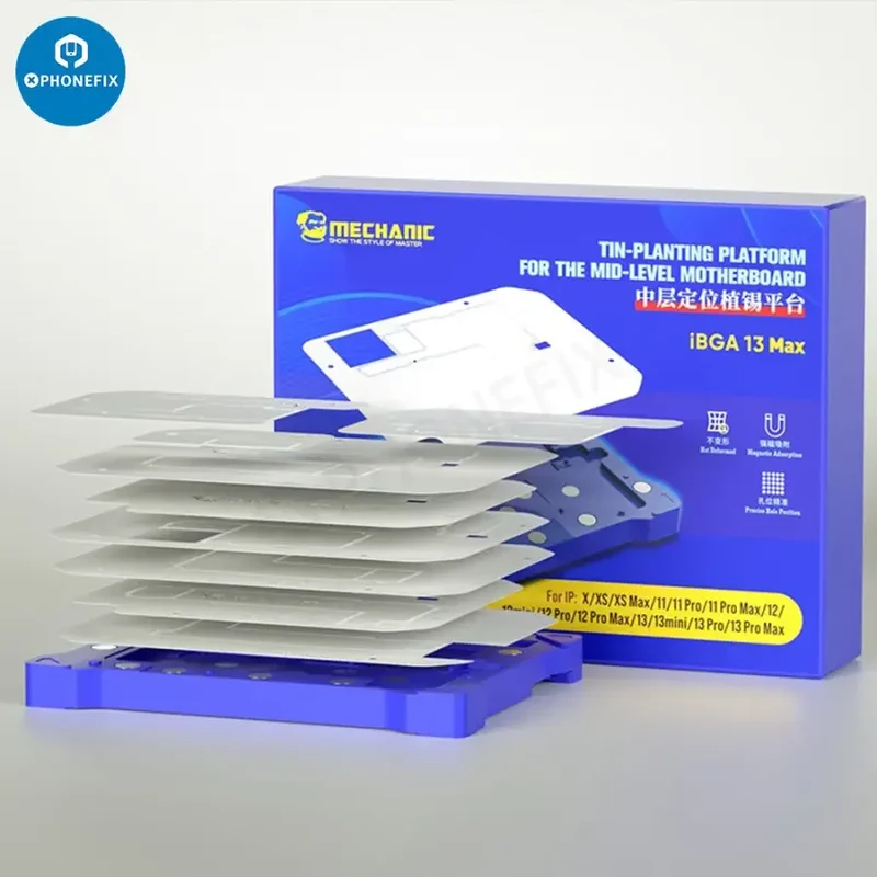 Plateforme de reballage de cadre central MECHANIC IBGA13 MAX pour iPhone X-13ProMax