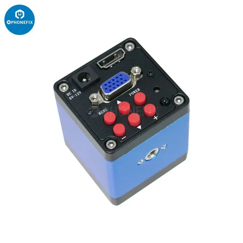Caméra de microscope industriel 13 MP HDMI VGA USB, objectif 130X