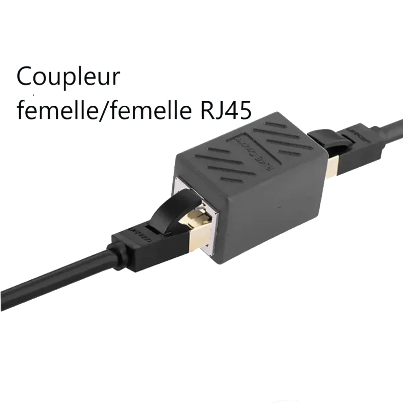 Coupleur en Ligne Rj45 Femelle à Femelle