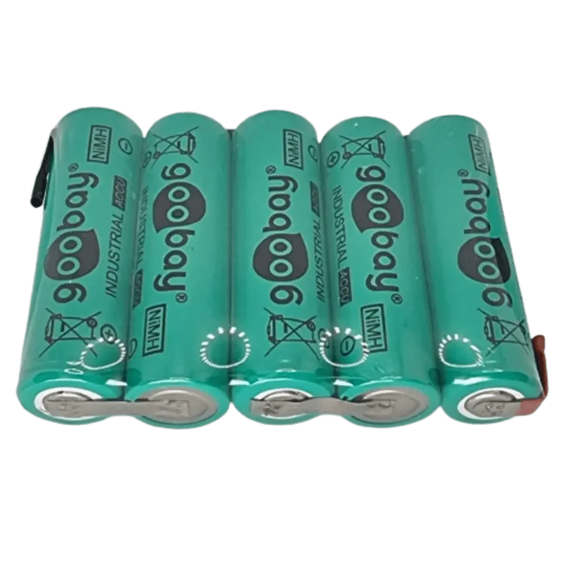 Batterie 6V 2100mAh NiMH AA HR6 – Pack 5xAA avec Languettes à Souder