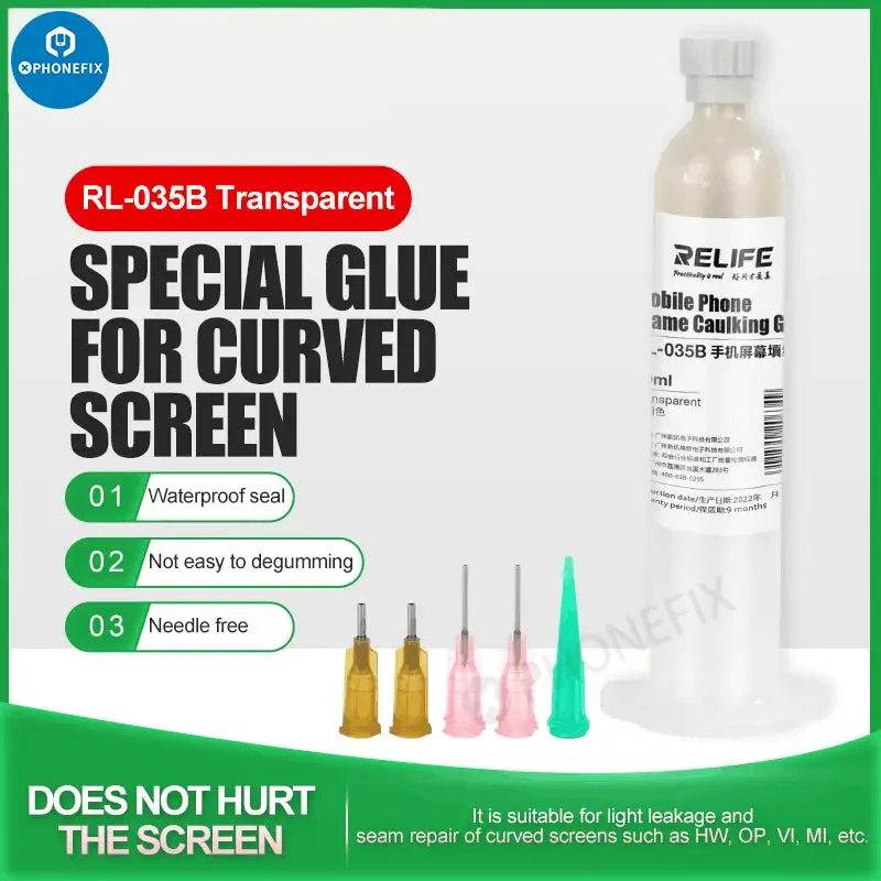 Colle de calfeutrage universelle pour écran de téléphone portable RL-035B 30 ml