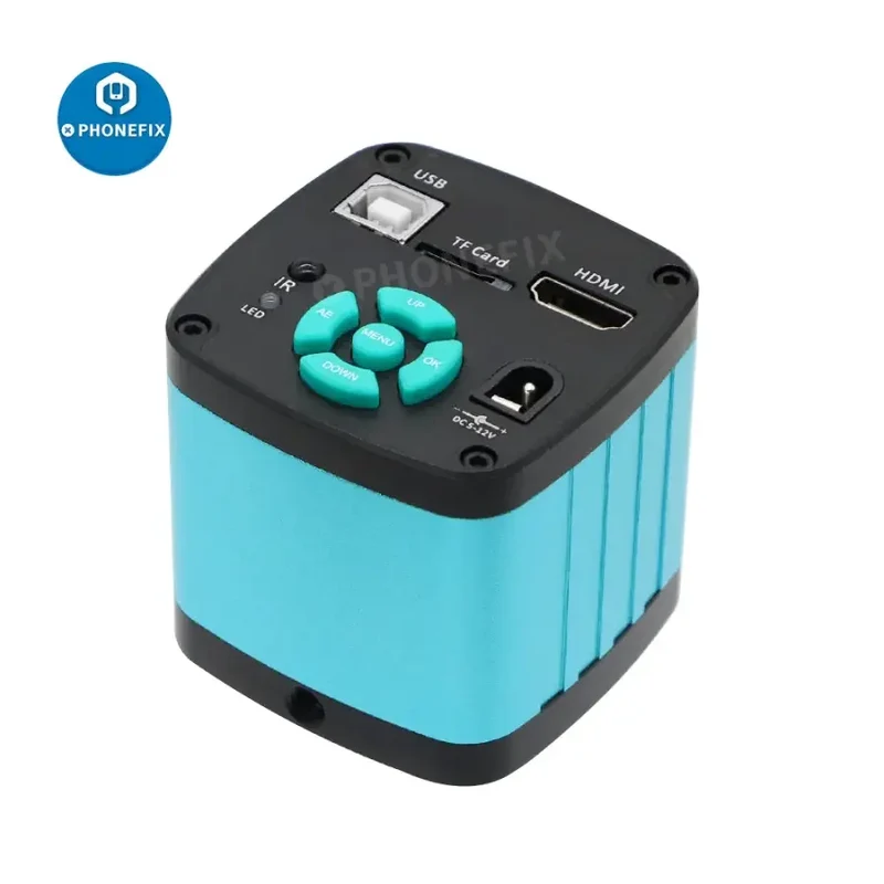 Caméra microscope USB HDMI 48MP 4K, objectif 180X 130X à monture C