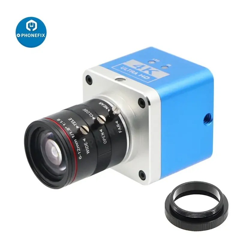 Caméra USB 4K UHD, objectif 6-12 mm F1.6, caméra numérique Live Industry