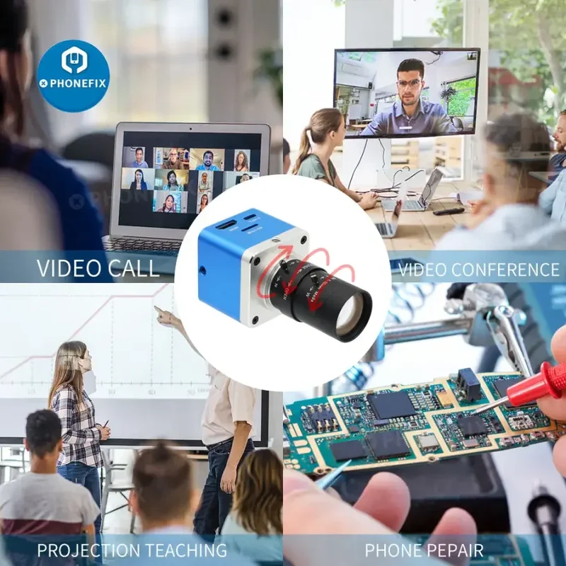 Caméra HDMI 4K UHD, objectif 5.0-50 mm F1.6, appareil photo numérique Industry Live