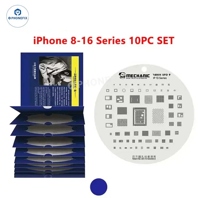 Pochoir de reballage BGA MECHANIC UFO pour puce IC iPhone Android