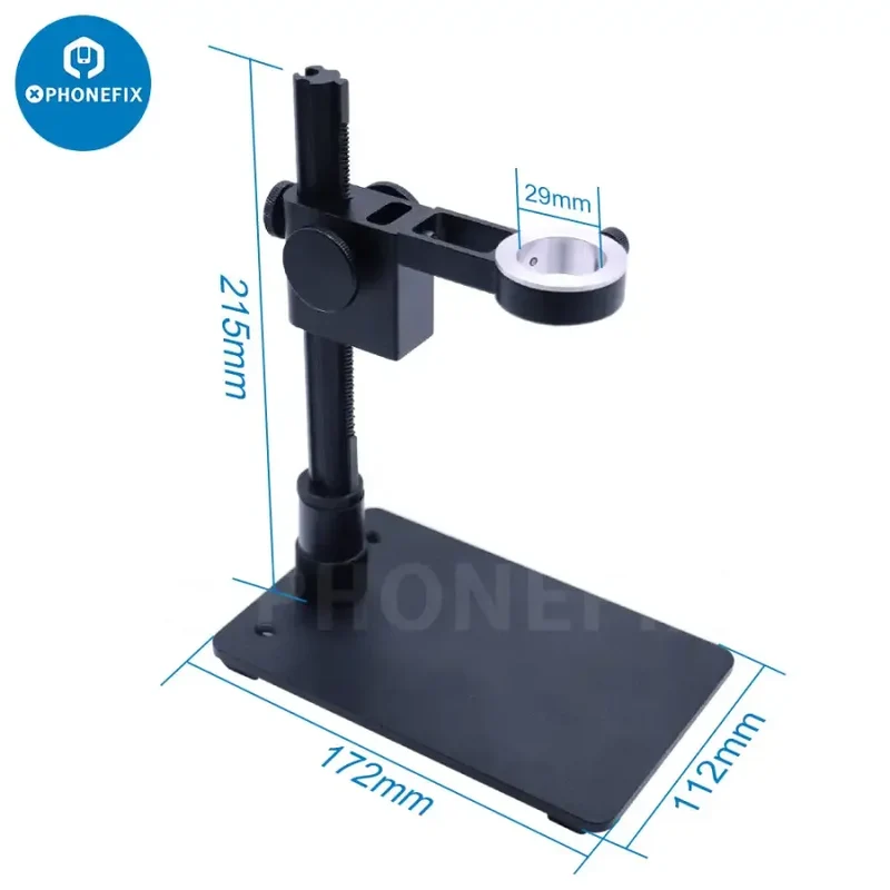 Support de microscope numérique USB en alliage d'aluminium, support portable