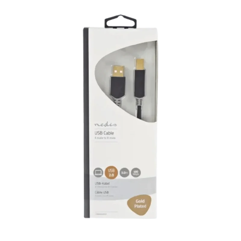 Câble Usb 2.0 Type-B Mâle - Type-A Mâle 3M