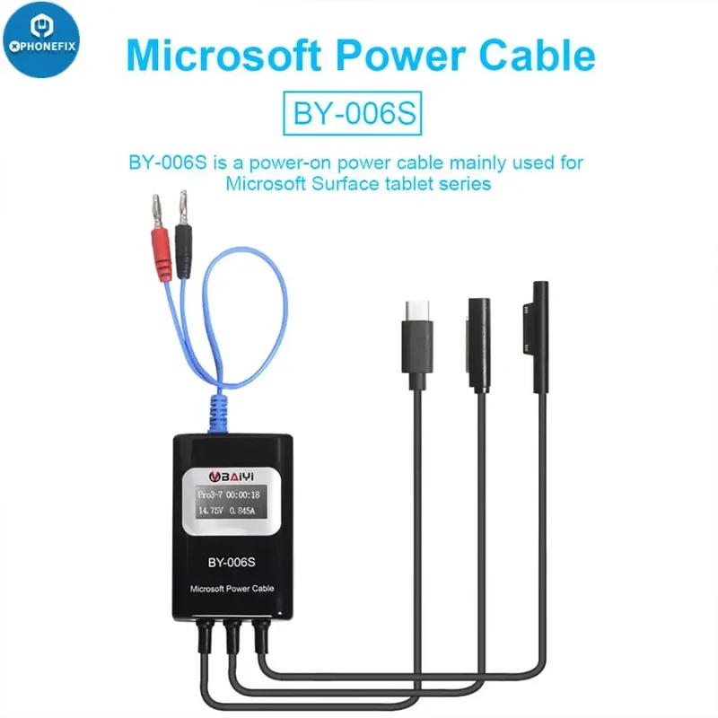 Câble d'alimentation multifonction Microsoft BY-006S pour ordinateur portable Surface