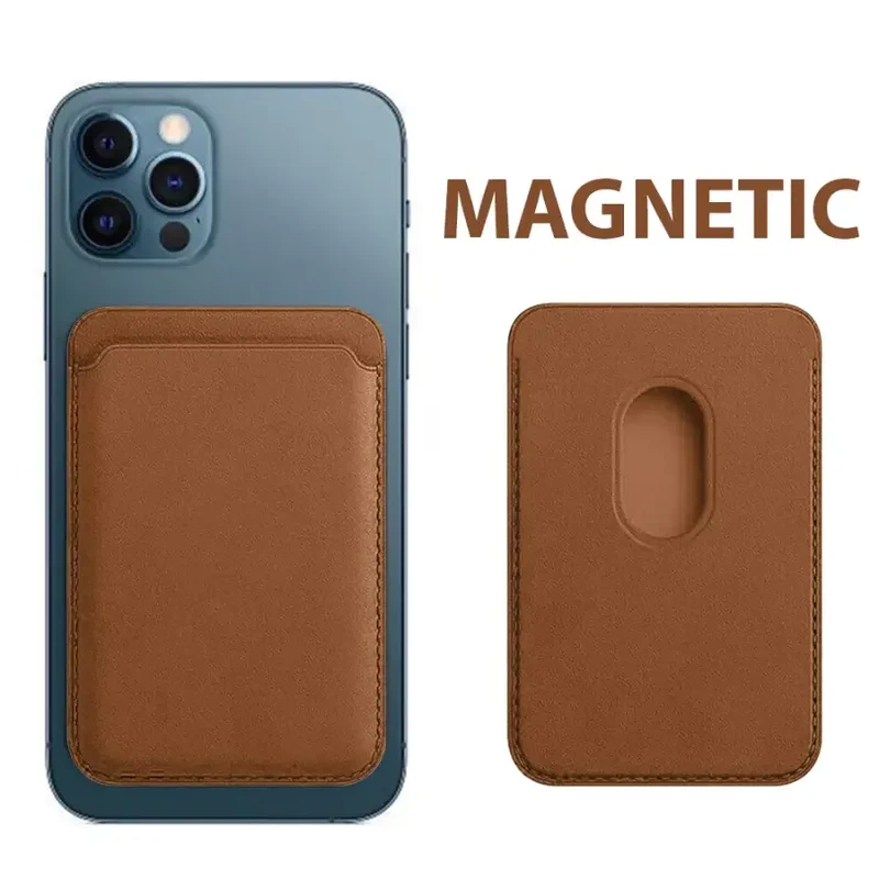 Étui portefeuille magnétique en cuir pour iPhone 12, 13, 14 et 15