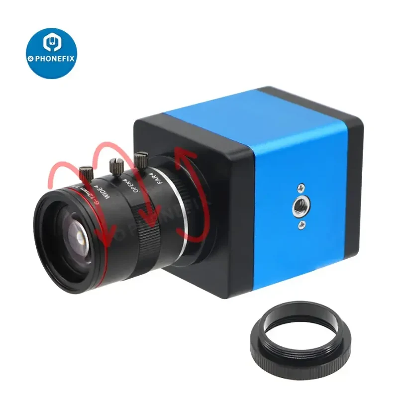 Caméra numérique HDMI VGA avec objectif 6-12 mm F1.6