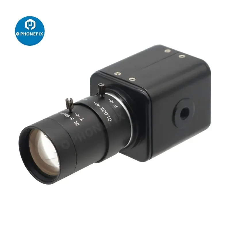 Caméra industrielle CMOS 2.0 MP, objectif CCTV 5.0-50 mm IR F1.6