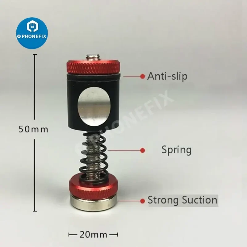 Pince à ressort à ventouse, support de circuit imprimé magnétique puissant, outil pour la réparation de circuits imprimés
