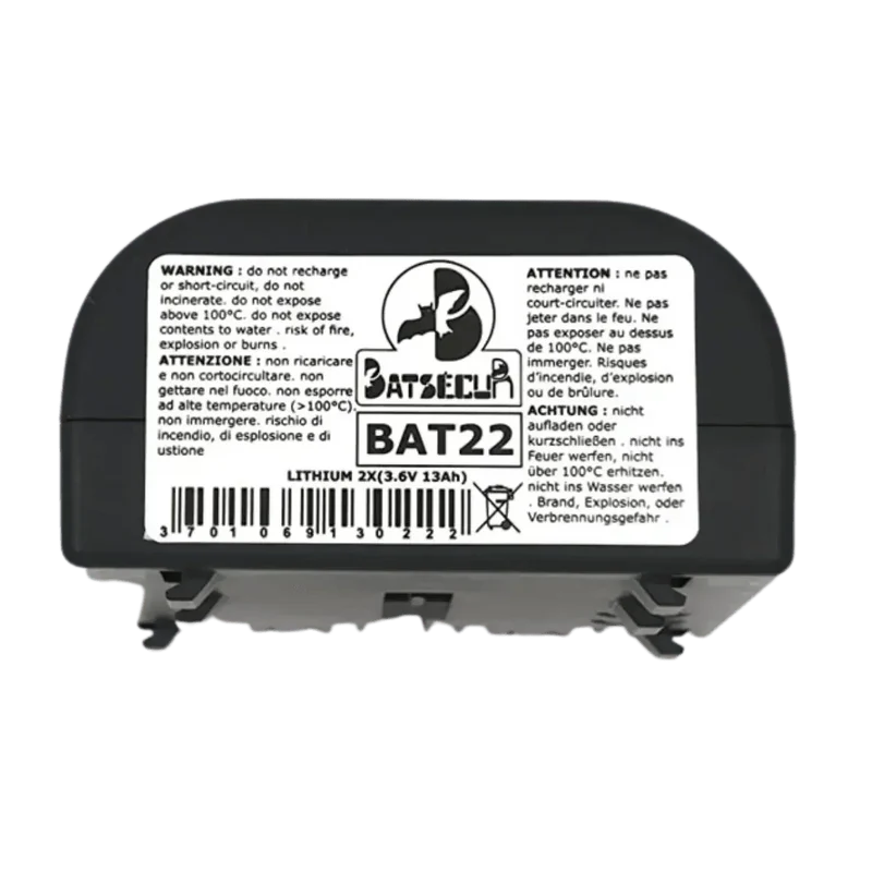 Pile Lithium BATLI-22 BAT22 2x3.6V 13Ah compatible Hager Daitem