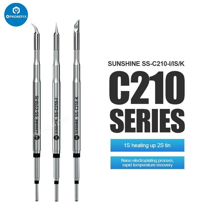 Panne à souder Sunshine GVM C210 C210-I/IS/K pour soudage JBC