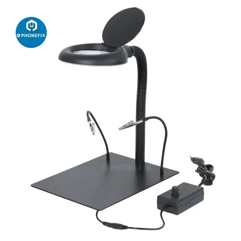 Lampe loupe de bureau 18 W, 40 LED, éclairage pour PCB, réparation