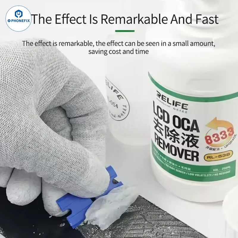 Dissolvant liquide pour colle OCA de polariseur d'écran RELIFE RL-528 8333