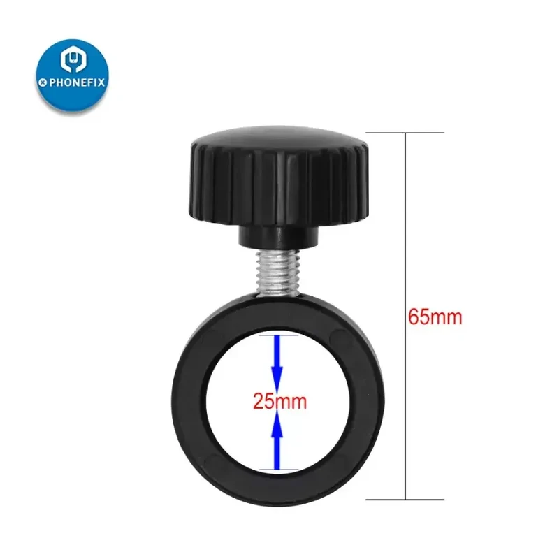 Bague de positionnement 32 mm/25 mm pour support de microscope stéréo avec vis