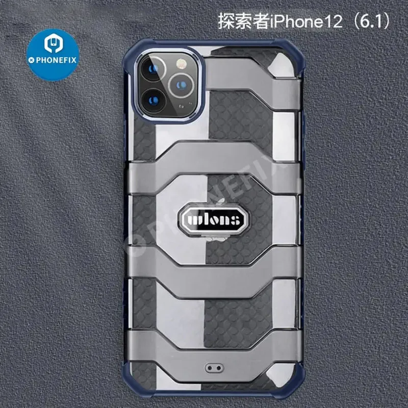 Coque de protection militaire double couche pour iPhone 11, 12 et 13