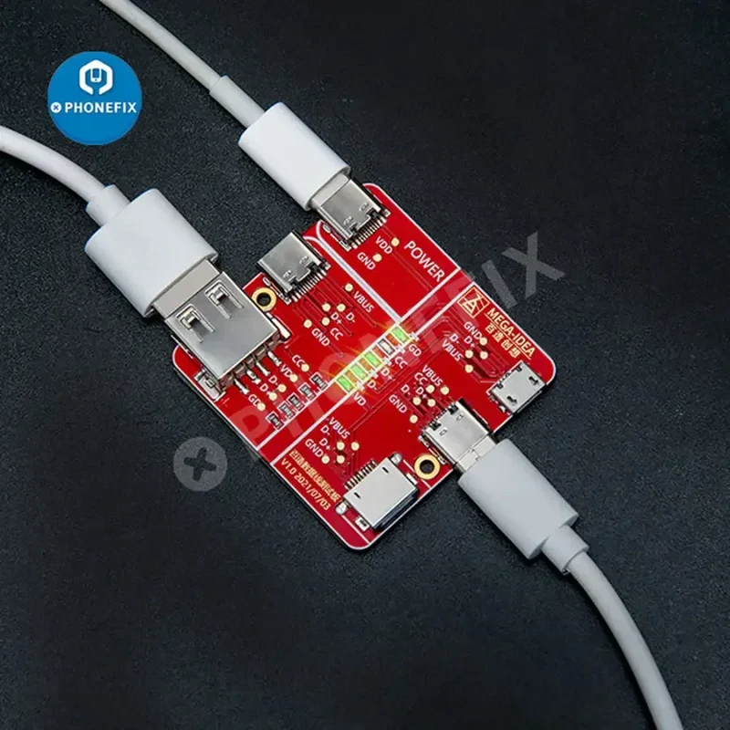 Outil de test de la carte de détection marche/arrêt du câble de données USB QianLi Mega-iDea