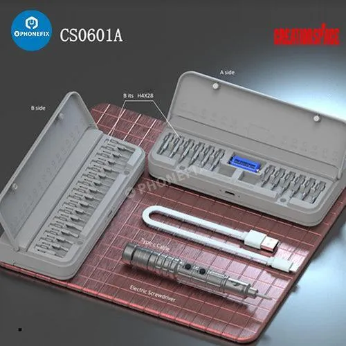 Ensemble de tournevis magnétiques 34 en 1, kit d'outils de réparation pour téléphones portables, tablettes et PC