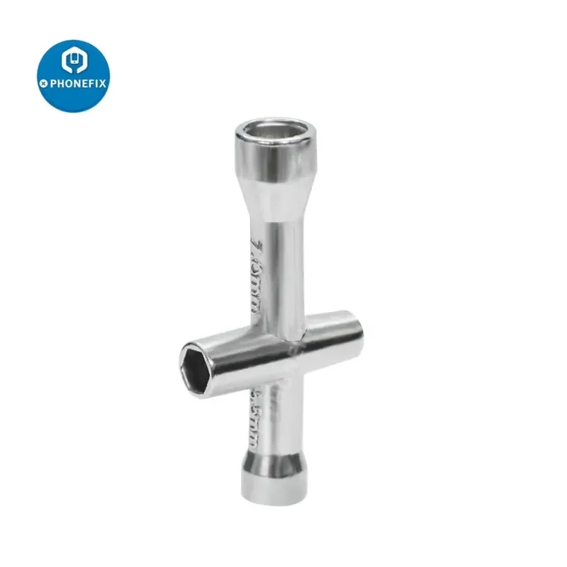 Kit d'outils de maintenance pour réparation de voitures télécommandées, 2 clés cruciformes 4/5/5.5/7 mm