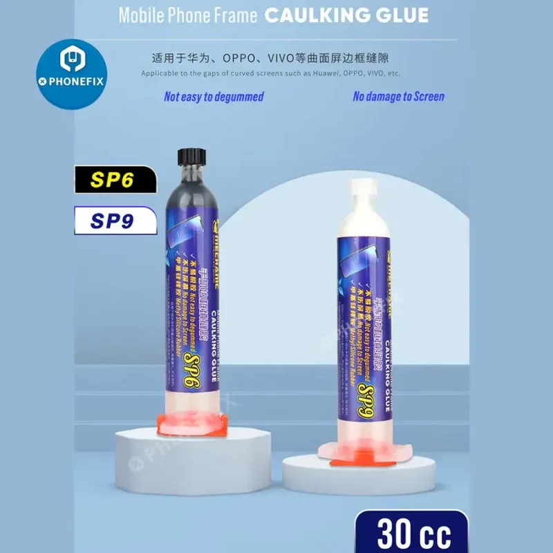 Colle de calfeutrage liquide adhésive pour réparation d'écrans incurvés, 30 ml